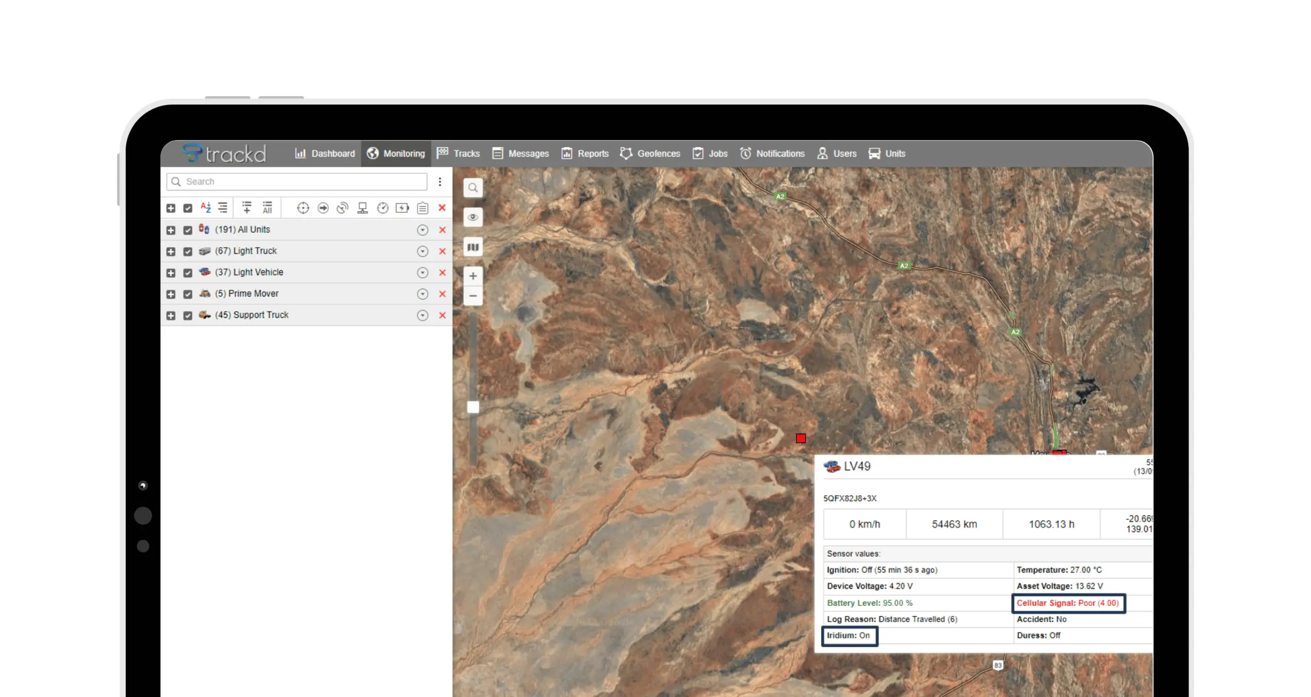 out of cellular tracking technology